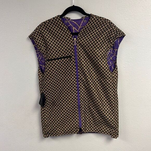 Vintage 80s‎ Spyder Unisex Full Zip Sleeveless Skiing Snow Coat Vest Size S - Picture 5 of 9